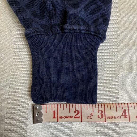 Nike DriFit Get Fit Hoodie Animal Print Pullover Cropped Women’s Sz XS Navy - Picture 7 of 11